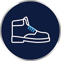 lufttætte sko som f.eks. støvler icon